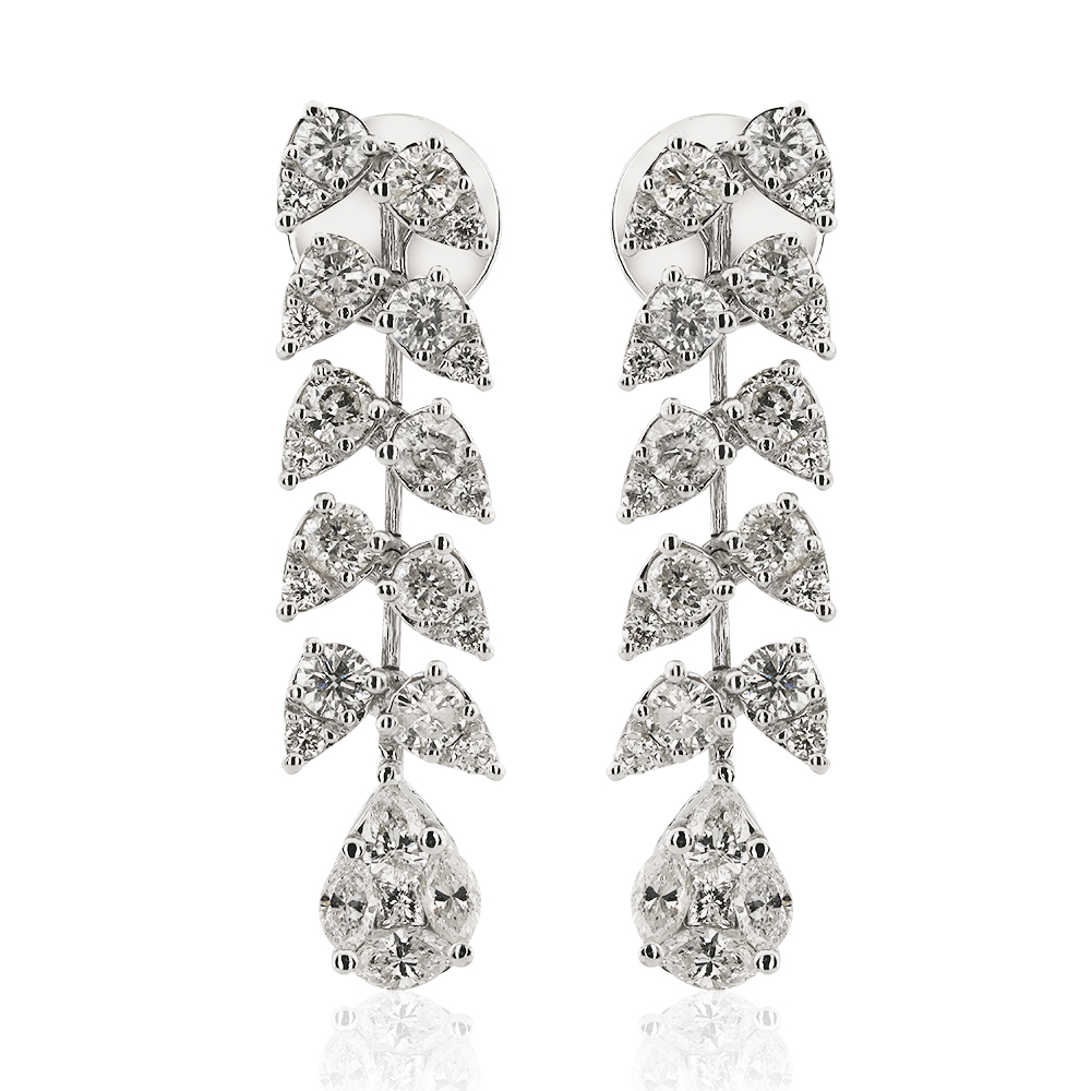 1,69 Ct. Diamond Design Earring